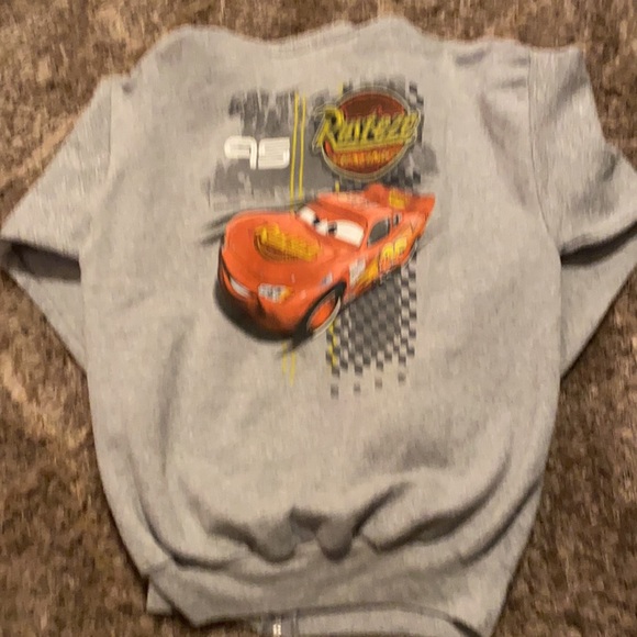 Boys Disneyland Edition Rust•eze Racing zip up hoodie sweater. - Picture 5 of 6